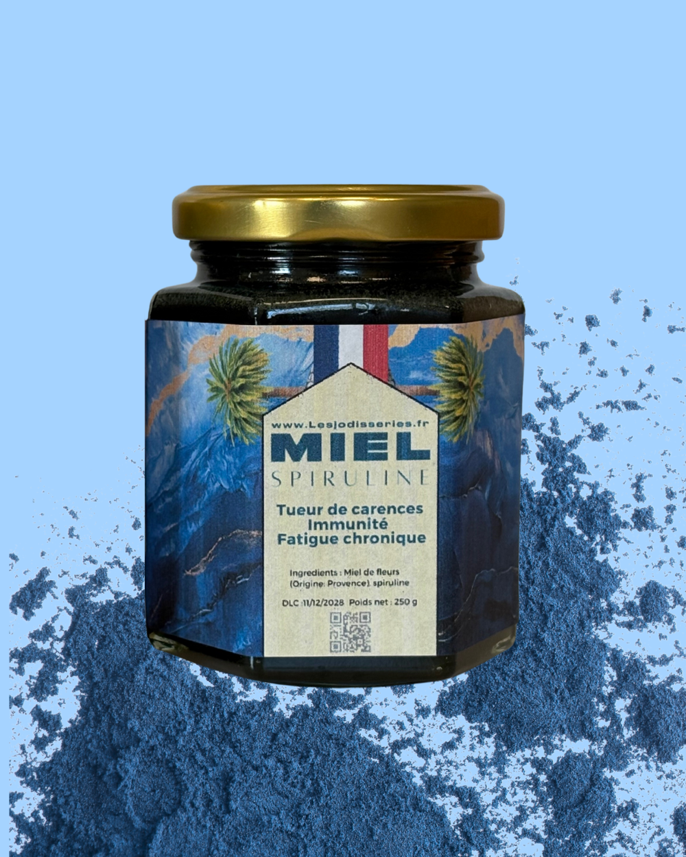 Miel français à la Spiruline - Fatigue - Carences - Sport