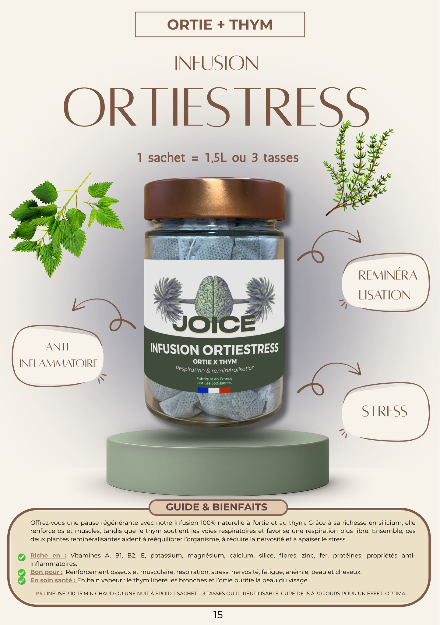 Ortiestress - Articulation- Inflamamtion- En sachets