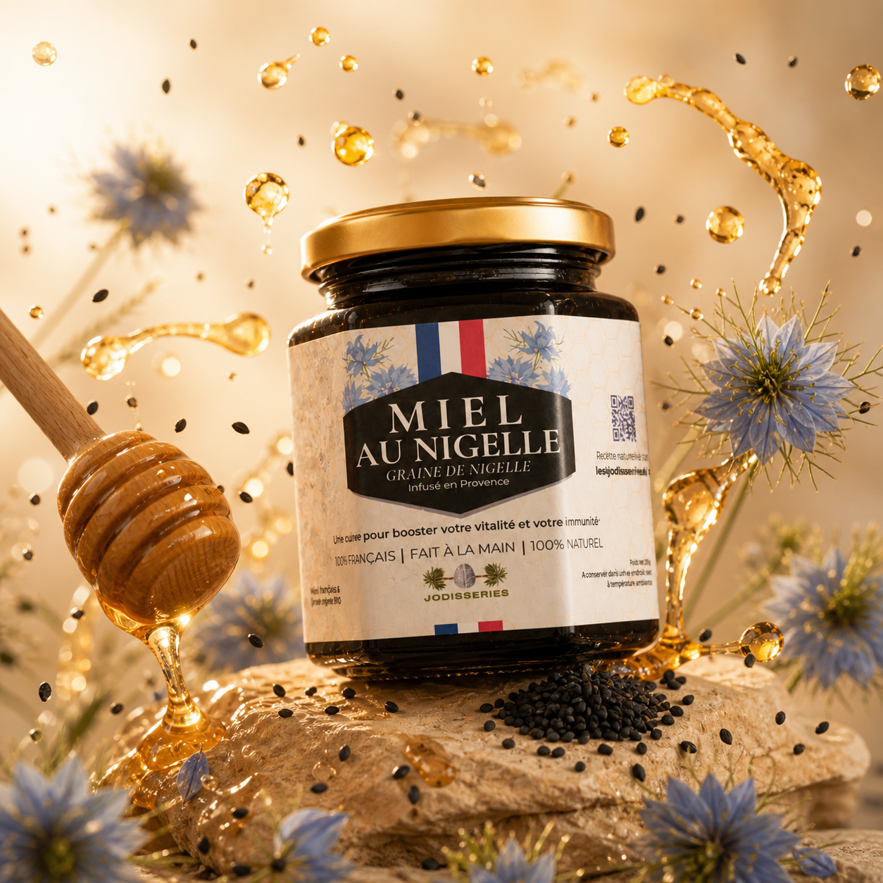 Miel Français au Graine de Nigelle - Immunité - Allergie