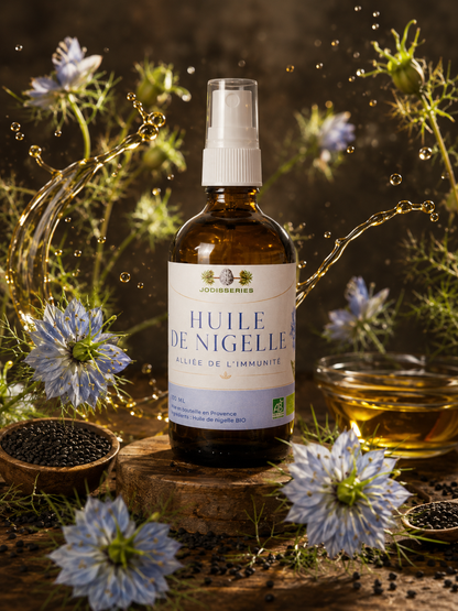 Huile de Nigelle Bio - Huile comestible peau et tout type de cheveux