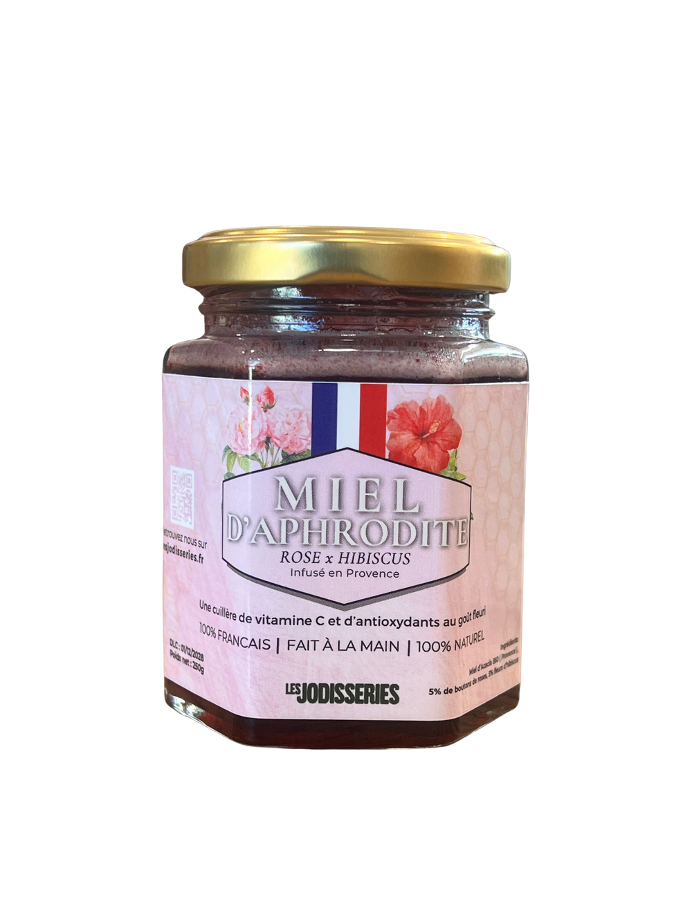 Miel Français Rose & Hibiscus - Plaisir et détente