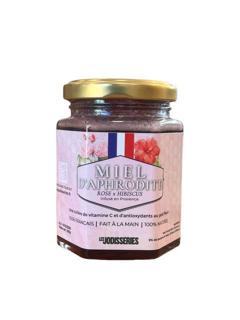 Miel Français Rose & Hibiscus - Plaisir et détente