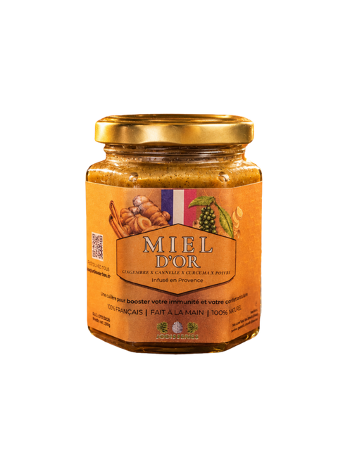 Miel d’Or Français - Curcurma - Cannelle - Gingembre - Poivre