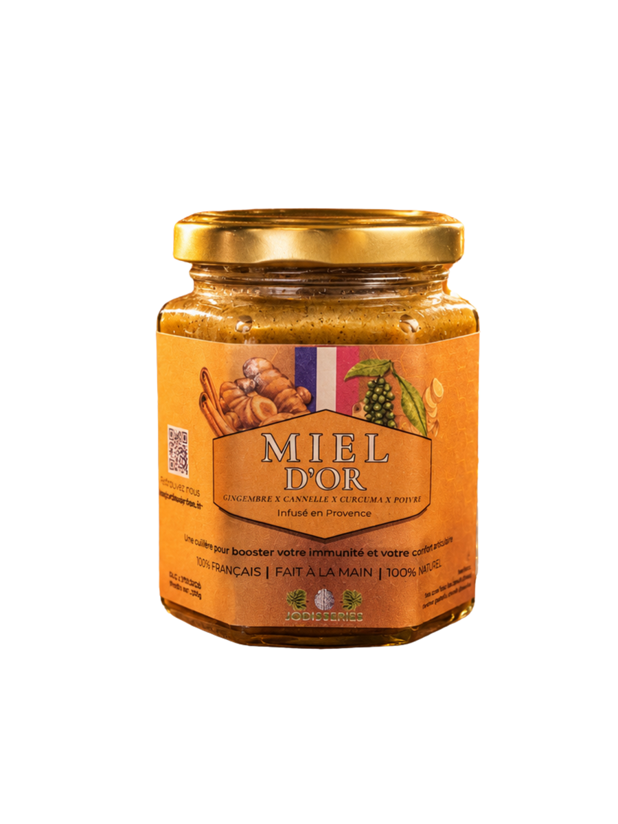 Miel d’Or Français - Curcurma - Cannelle - Gingembre - Poivre