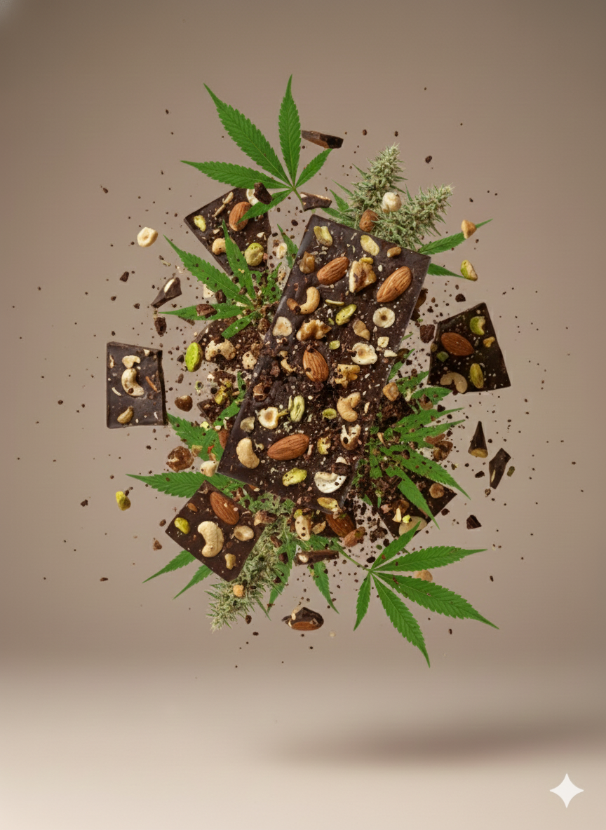 Tablette : chocolat noir - Noisette - Amande - Pistache - Noix de Cajou