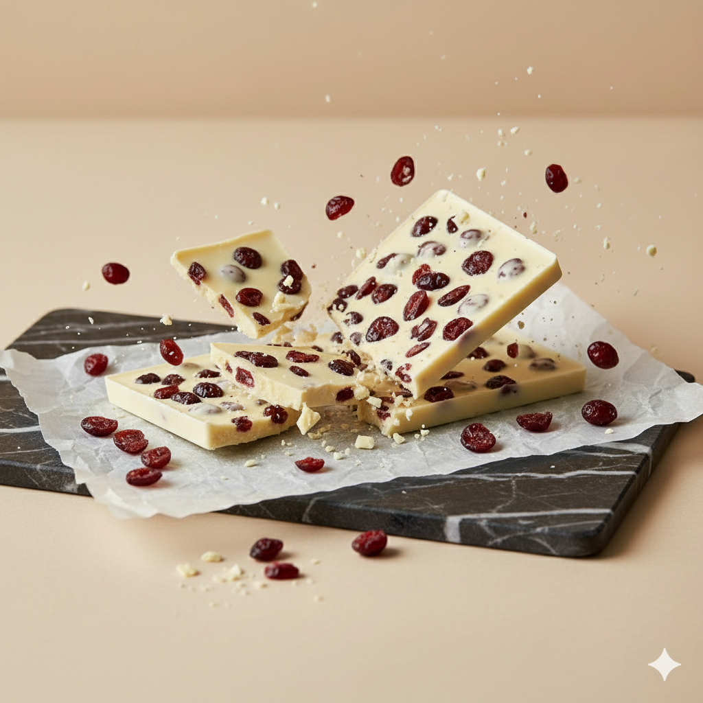 Kraanbere : Tablette de Chocolat blanc au CBD - Cranberry