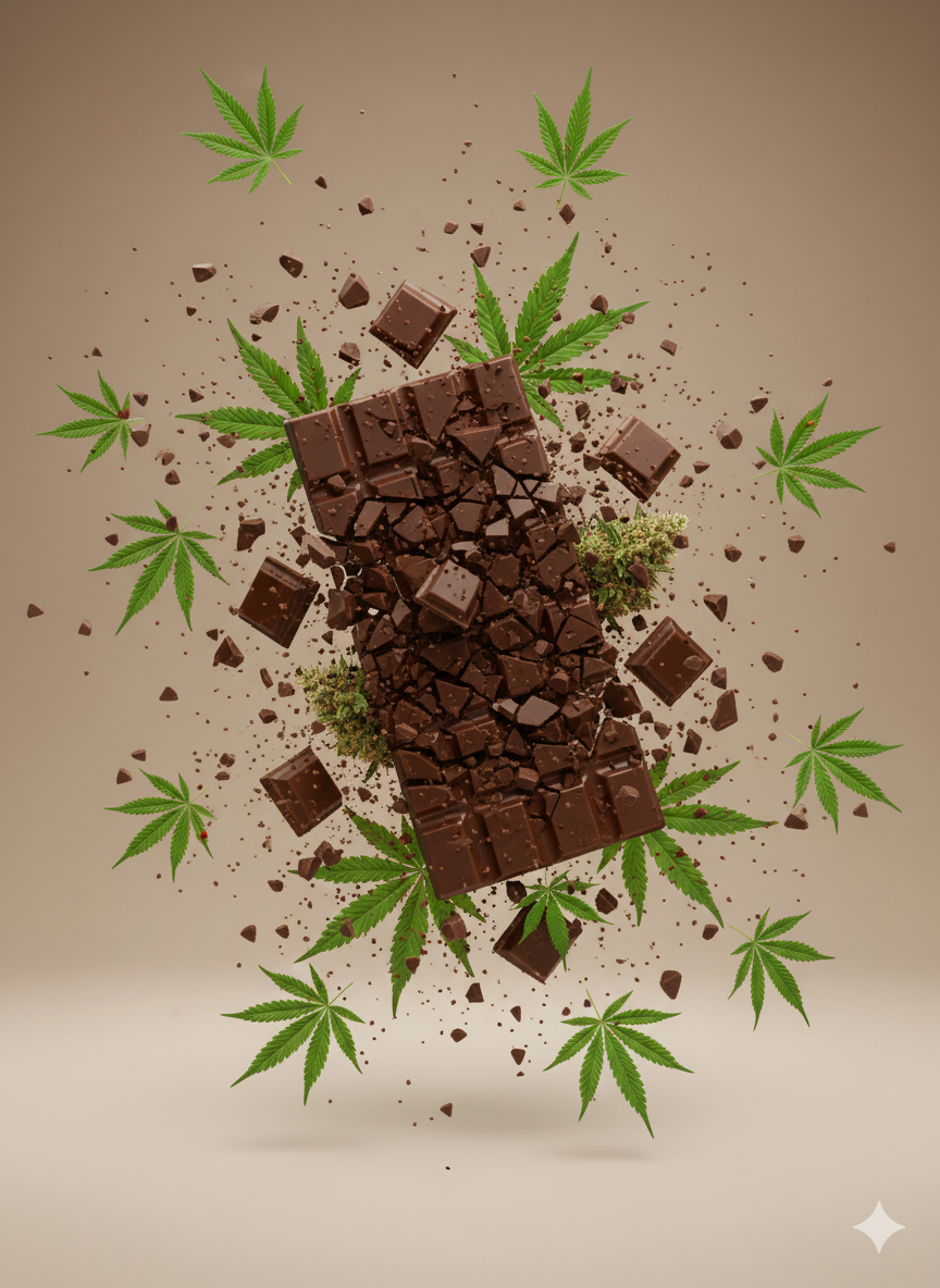 Tablette : chocolat au lait - beurre de cacao CBD