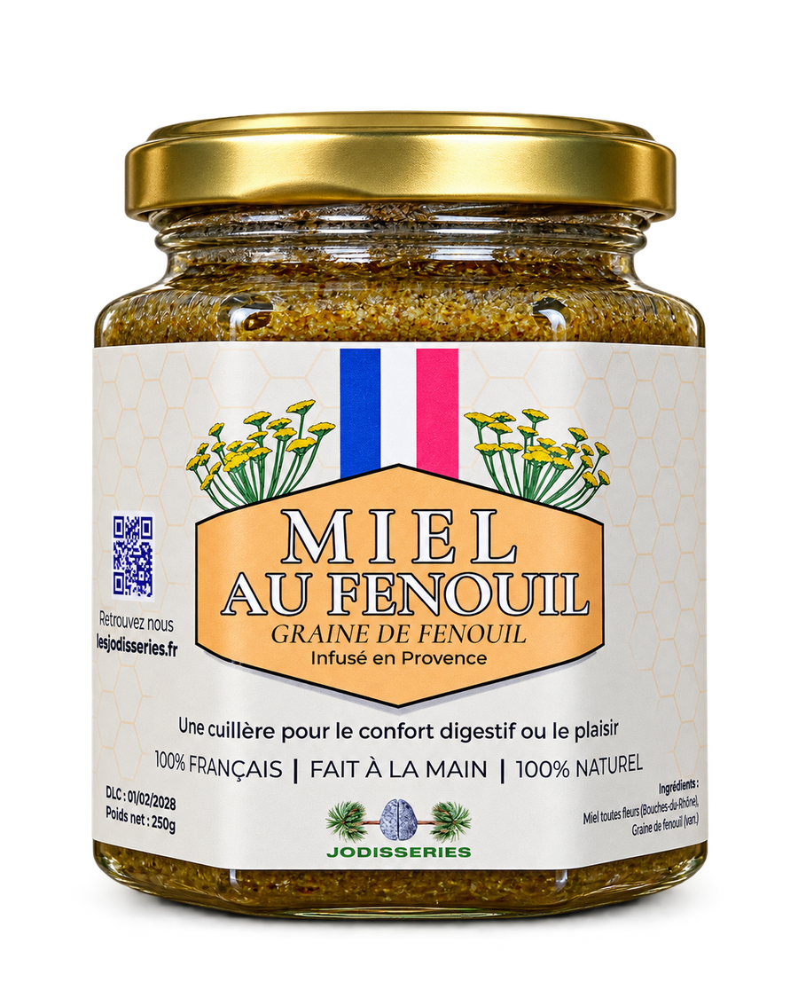 Miel Français de Fenouil - Soutien la digestion - Ballonnements