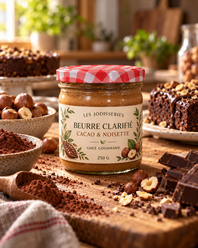 Beurre clarifié Cacao & Noisette – Ghee gourmand