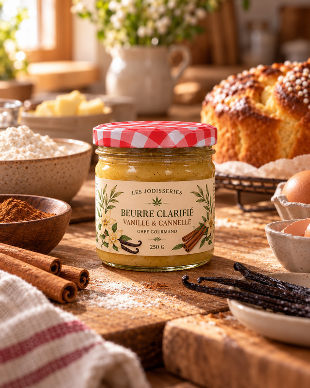 Beurre clarifié Vanille & Cannelle – Ghee gourmand