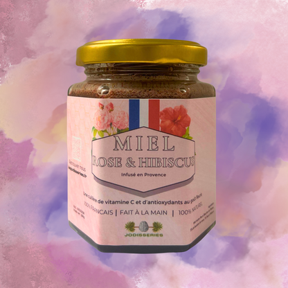 Miel Français Rose & Hibiscus - Plaisir et détente